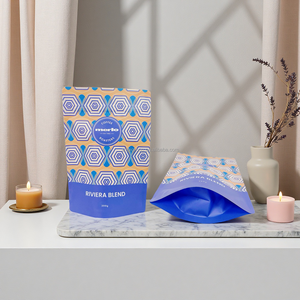 250g túi Cà phê tùy chỉnh bán buôn cấp thực phẩm đứng lên túi <span class=keywords><strong>ziptop</strong></span> túi đứng cho cà phê đậu thực phẩm đồ ăn nhẹ bao bì - Product Image 2