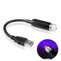 Lumière intérieure de toit de voiture, éclairage LED d'ambiance, projecteur laser étoilé, lumières ambiantes, kit de décoration automobile USB, éclairage de plafond étoilé