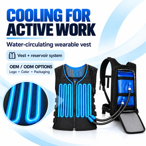 Gilet de refroidissement portable à circulation d'eau avec réservoir de 1,5 L, 2,0 L, 3,0 L, valves à connexion rapide, alimentation USB, logo personnalisé, couleur et emballage sur mesure - Product Image 1