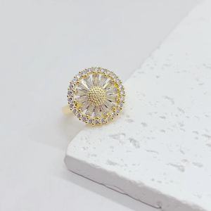 ใหม่เครื่องประดับที่ดีเพทายฮาโล unisex คลัสเตอร์หยดน้ำแหวน925สเตอริงเงินของขวัญครบรอบ - Product Image 4