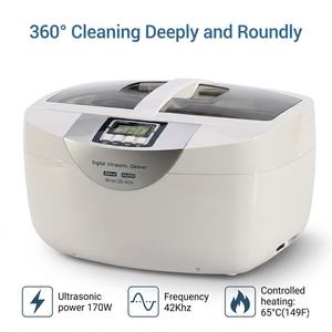 160 watts 2.5 <span class=keywords><strong>litres</strong></span> pièces de pistolet Carb bijoux dentaire <span class=keywords><strong>nettoyeur</strong></span> à ultrasons de qualité industrielle avec chauffage - Product Image 1