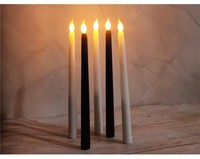 11 Zoll Lange Konische LED-Kerzen in Verschiedenen Farben 2,1 Durchmesser Warme Flammenlose Fernbedienbare Plastikkerzen zur Dekoration YS