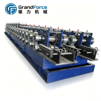 Machine de formage de profilés trapézoïdaux GrandForce à grande vitesse, automatique et économe en énergie, avec ligne de découpe de longueur et écran tactile PLC