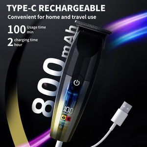 Chuyên Nghiệp Cắt Tóc Của Thép Không Gỉ Tóc Cho Điện Tông Đơ Lược Dầu Đầu Điêu Khắc Kéo USB Tóc Salon Không Thấm Nước - Product Image 2