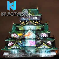 Proyección interactiva, mapeo 3D, arte holográfico digital, ar, vídeo, pared, espectáculo mágico, aumento de realidad virtual, arte de animación