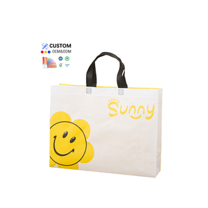 Vente en gros <span class=keywords><strong>de</strong></span> sacs Shopper Market écologiques non tissés cadeau sac fourre-tout réutilisable sacs promotionnels shopping <span class=keywords><strong>de</strong></span> taille moyenne avec logo - Product Image 1