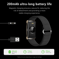 Bracelet intelligent SW1 sans écran, suivi de la forme physique, de la santé et du sommeil, batterie 200 mAh, étanche IP68, vente en gros, personnalisable