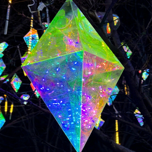 Guirlandes lumineuses irisées en forme de diamant pour centres commerciaux, hôtels, complexes hôteliers et décorations de fêtes - Product Image 1