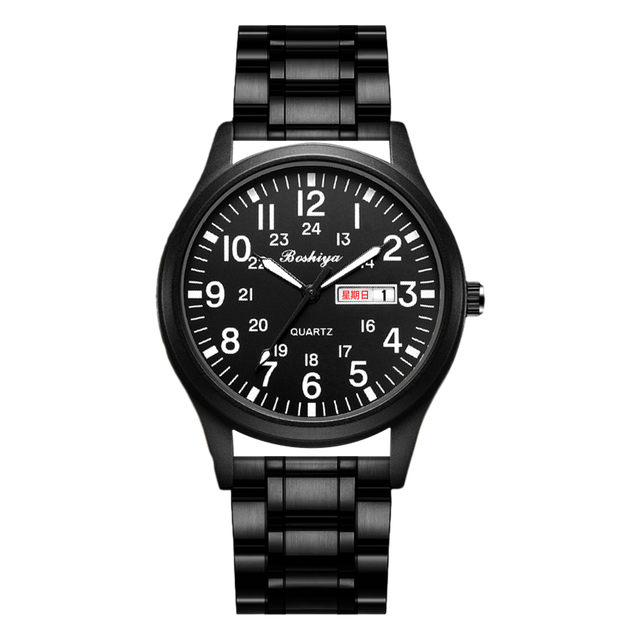 Men's Watch Waterproof Quartz Movement, Fashion Brand Watch, Men's Stainless Steel Strap