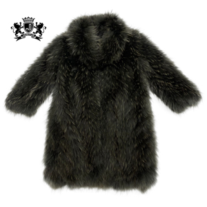 <span class=keywords><strong>Cappotto</strong></span> <span class=keywords><strong>di</strong></span> <span class=keywords><strong>Pelliccia</strong></span> <span class=keywords><strong>di</strong></span> <span class=keywords><strong>Visone</strong></span> Vera Janefur, Lungo e Caldo per l'Inverno, Elegante e Lussuoso con Collo Rovesciato - Product Image 6