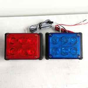 Lampe stroboscopique 12V pour moto, feux d'urgence carrés rouges bleus, feux d'avertissement de camion, lampe à LED - Product Image 3