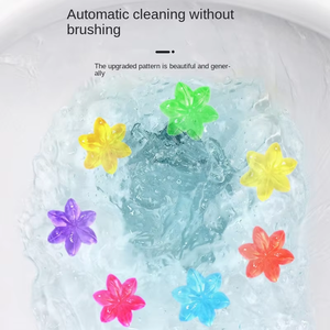 화장실 젤 스탬프, 6 종 향기 변기 클리너 젤, 오래 지속되는 꽃 모양의 욕실 방향제, 신선한 향기 유지 - Product Image 6