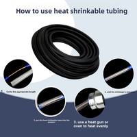 Tubo Termocontraíble de PE Transparente Blanco Ignífugo, Funda Aislante de Bajo Voltaje para Protección de Cables de Datos USB