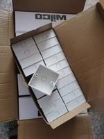 Boîtiers d'instruments électroniques d'exportation AGUX Type 86 SM-WSB-S 86x86x35mm 3x3 à fond ouvert en PP