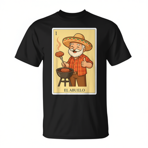Camiseta Spanish Mexican Bingo El Abuelo para adulto, unisex, negra, 100 algodón, ropa informal - Product Image 2