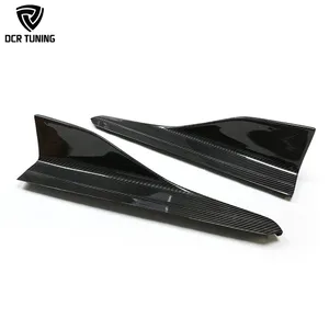 F87 Sisi Rok Untuk BMW F87 M2 Eksterior Kering Serat Karbon Sisi Bumper Flap Tubuh Kit Hitam Mengkilap