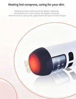 Extracteur de points noirs électrique en silicone chauffant par aspiration pour le traitement de l'acné et le nettoyage des pores du visage – Kit d'outils