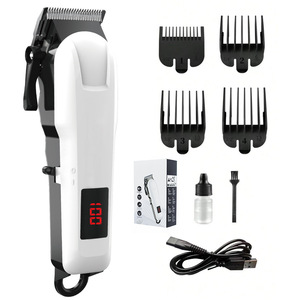 Tondeuse pour <span class=keywords><strong>chien</strong></span> de petite race à faible bruit, rechargeable, avec lame en acier inoxydable, corps en plastique, écran LCD, étanche, charge rapide, pour le <span class=keywords><strong>toilettage</strong></span> quotidien - Product Image 2