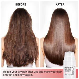 Vente en gros de crème capillaire biologique 50 ml à l'huile d'argan, masque capillaire réparateur sans rinçage, rend les cheveux doux et brillants à nouveau - Product Image 6