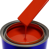 Revêtement automobile acrylique rouge orange 1K |   Peinture liquide pour voiture couleur bonbon, vente en gros, fournisseur OEM