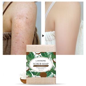 Savon exfoliant blanchissant anti-acné au lait de coco pour le corps, soin nettoyant pour adoucir et régénérer <span class=keywords><strong>la</strong></span> peau - Product Image 2