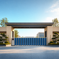 Portail de sécurité extérieur électrique rétractable en acier inoxydable pour entrée de garage