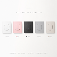 Interruptor de Pared Inteligente con Conexión Rápida Bingoelec, Certificado TUV, 5 Colores, Interruptor de Luz Inalámbrico de 1 Grupo