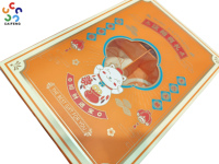 Cajas de Regalo de Papel Ecológicas Impresas Personalizadas con Ventana, Impresión de Logotipo Dorado, Forro de Esponja, Caja Plegable de Cartón Artesanal