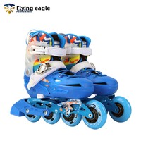 Patins à roulettes réglables Flying Eagle S6S pour enfants, pour débutants, garçons et filles, avec roues plates professionnelles