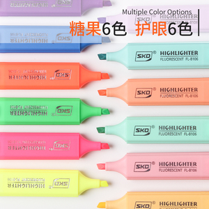 4Pcs Đức Mẹo Phẳng Clip <span class=keywords><strong>Highlighter</strong></span> Bút Thiết Lập Kích Thước Bình Thường Đánh Dấu Với Mực Đầy Màu Sắc Cho Các Trường Học Sử Dụng Vật Liệu Nhựa - Product Image 5