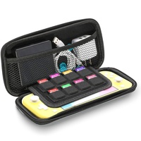Étui de transport de console de jeu vidéo EVA étanche pour Nintendo Switch Lite avec 8 porte-cartes de jeu