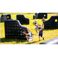 Bunker tactique gonflable étanche avec fixation par crochets pour paintball, tir à l'arc et entraînement d'airsoft
