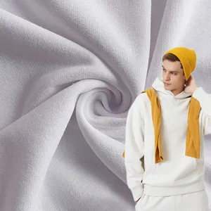 フーディースウェットシャツ用ホワイトシックヘビーウェイト綿100% カスタム異なるフレンチカラーテリー生地サプライヤー