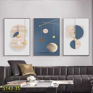 Decorazione Moderna <span class=keywords><strong>per</strong></span> <span class=keywords><strong>Ufficio</strong></span> Domestico, Stampa su Tela Geometrica Astratta di Lusso in Stile Nordico, Dipinto ad Acquerello Incorniciato, <span class=keywords><strong>Poster</strong></span> - Product Image 3