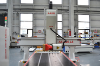 Mesin Router CNC 4-Axis 1325 SING CNC untuk Pengukiran Kayu dan Pemesinan 3D dengan Komponen Inti Mesin & Pompa Spindle 9KW