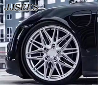 JJSEES Jantes forgées sur mesure 18-24 pouces, jantes en alliage d'aluminium multi-rayons argentées pour Land Rover Range Rover pour Chevrolet Malibu