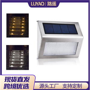 Lampe murale extérieure à énergie solaire 1W, étanche, en acier inoxydable, activée par capteur, pour éclairage nocturne de cour et d'escalier - Product Image 5