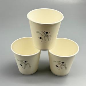 Gobelet en papier jetable enduit de PE Kraft, logo personnalisé, simple paroi, pour boissons chaudes et froides, vente en gros - Product Image 6