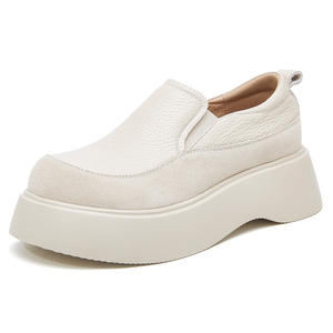 <span class=keywords><strong>Scarpe</strong></span> Casual da <span class=keywords><strong>donna</strong></span> in pelle bianca con strato superiore in pelle di vacchetta + pelle sintetica con bocca bassa bassa e Design sportivo - Product Image 1