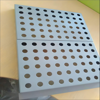 Style de conception moderne revêtement PVDF facile à installer placage de panneau en aluminium perforé divers modèles pour le revêtement de mur rideau