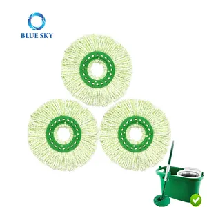 Replacement Mop Head For Libmans Tornado Spinn Mop Refill Washable Microfiber Mop Pads For Household Cleaning