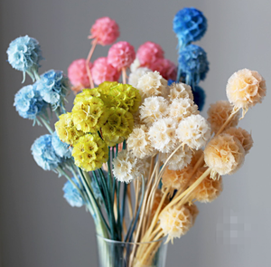 Un mazzo di fiori per la sposa a 10 stelo decorazione di fiori secchi a forma di foglia per decorazioni per feste in ufficio - Product Image 5
