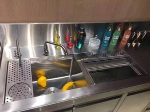 Diseños personalizados de barra de agua y Mostrador de té de burbujas, estación de barra de café móvil portátil con iluminación LED para uso comercial - Product Image 5