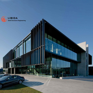 车间用低成本轻型框架预制钢车库建筑夹芯板金属钢储存棚 - Product Image 2