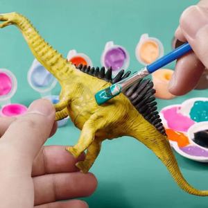 Zige Global Jurassic DIY Muñeco de Dinosaurio Blanco para Decoración del Hogar, Juguete Modelo de Acción con Pinturas, Diseño Fluido Violento y Sombrio, Regalo - Product Image 6
