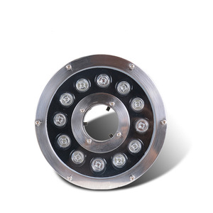 Projecteur LED pour Fontaine, Étanche IP68, Acier Inoxydable, Anneau Rond, Lumière du Jour 5000K, DC 12V, Dimmable, pour Piscine, Garantie 3 Ans - Product Image 2