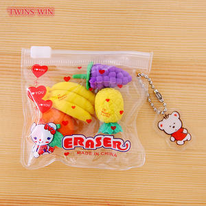 Tas ritsleting kue buah hewan penghapus Natal penghapus hadiah sekolah pelajar 760 - Product Image 6