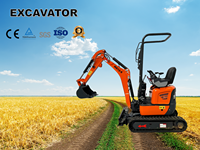 Mini-excavatrice 1,2 tonne avec moteur Kubota certifié CE EPA, nouvelle pelle sur chenilles 2 tonnes 1 tonne, mini-excavatrice agricole compacte, livraison gratuite, prix compétitif