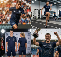 Kaos Olahraga Lencana Kustom 2026, Kaos Sepak Bola, Jersey Sepak Bola untuk Pria