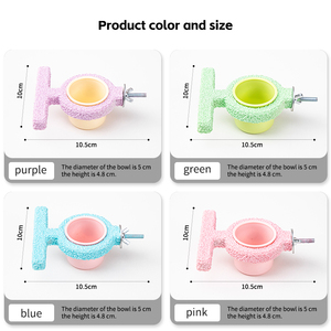 ภาชนะใส่อาหารนกแก้ว/แท่งสำหรับกัดแทะและลับเล็บสำหรับ<span class=keywords><strong>นก</strong></span>บัดจี <span class=keywords><strong>นก</strong></span>ค็อกคาเทล ภาชนะใส่อาหารนกเปลือกหอย/ภาชนะให้อาหารนก - Product Image 5